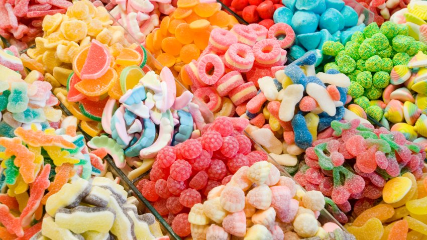 Candies at la Boqueria Market in Barcelona