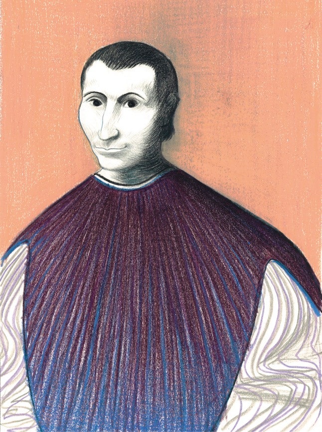 An illustration of Machiavelli