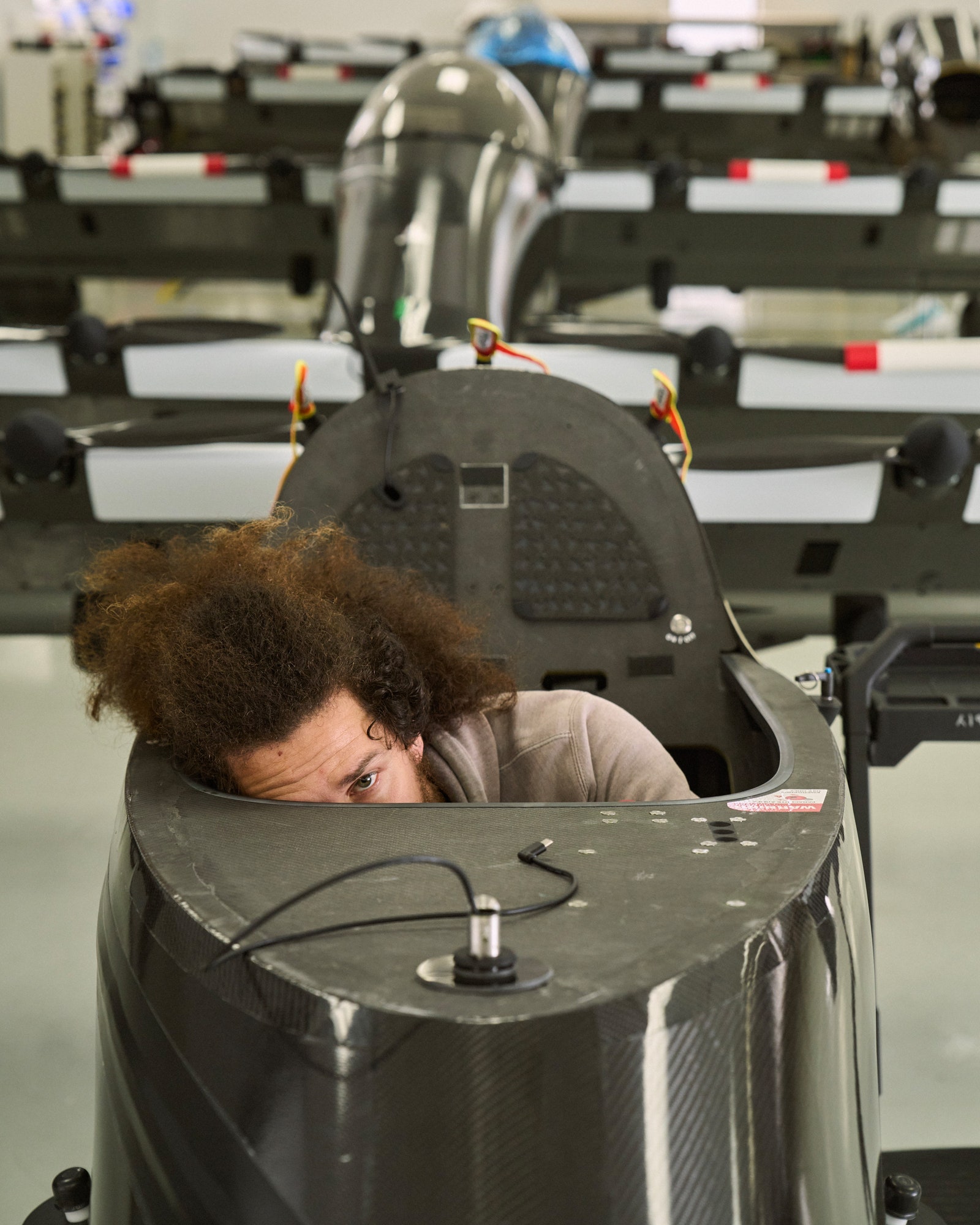 A BlackFly is assembled at Pivotals manufacturing center.