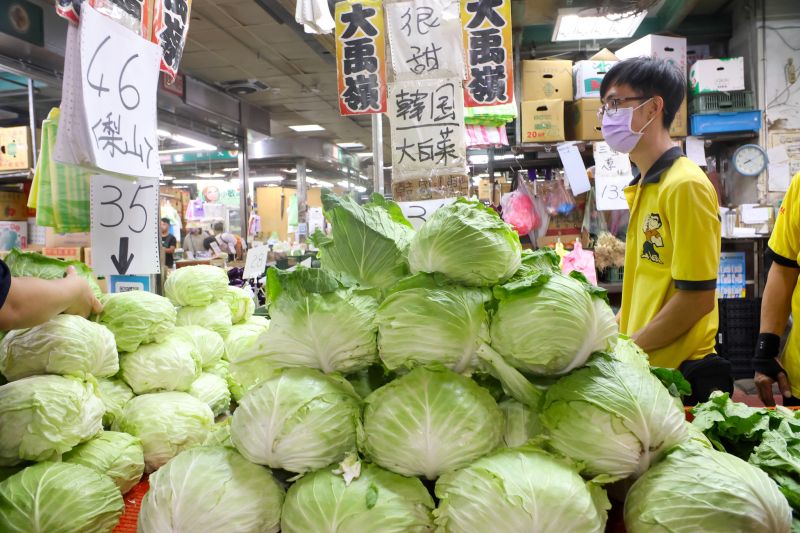 ▲颱風來襲時，高麗菜、青蔥等青菜因為生產區域較集中，價格波動相對也較大。（圖／NOWnews資料照）