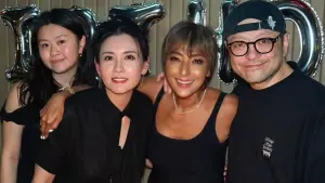 56歲邱淑貞絕美現身派對！梁朝偉、劉嘉玲、古天樂、梁家輝全來了
