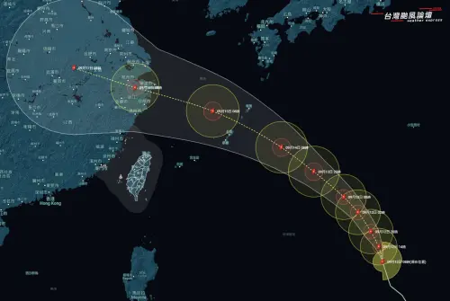 貝碧佳颱風增強中！週六西轉幅度增加　暴風圈有機會擦過台灣海面
