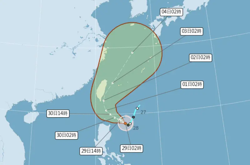 山陀兒颱風最新動態整理！「最新路徑、是否登陸、風雨影響」一覽