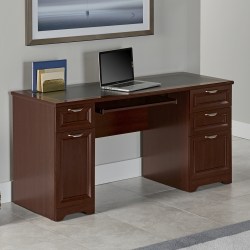 Realspace® Magellan 59"W Manager's Computer Desk, Classic Cherry