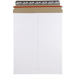 JAM Paper® Photo Mailer Envelopes, 9-3/4" x 12-1/4", White, Pack Of 6 Envelopes