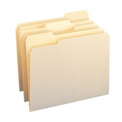 Office Depot® Brand File Folders, 1/3 Cut, Letter Size, Manila, Pack Of 250