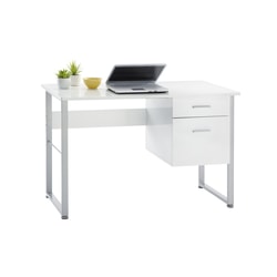 Realspace® Halton 48"W Computer Desk, White