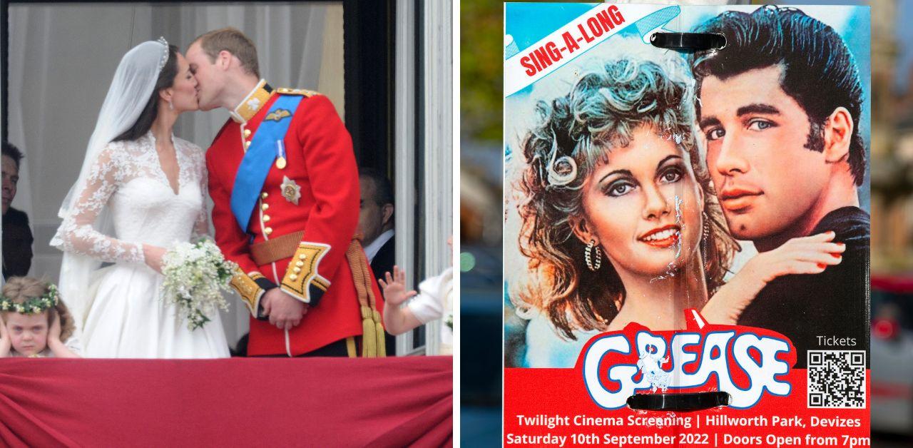 kate middleton prince william recreated scene grease  wedding reception