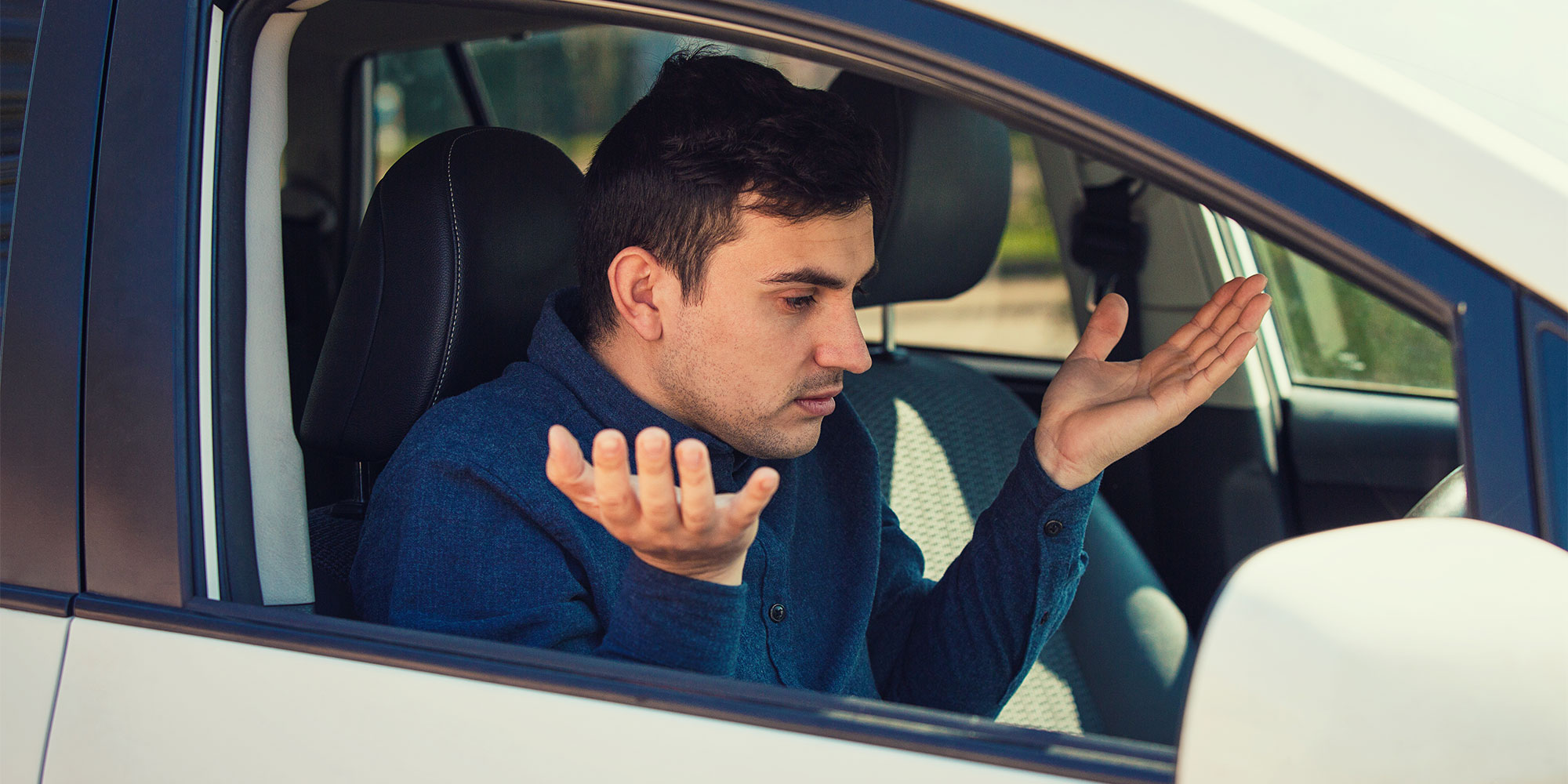 A man confused by car tech