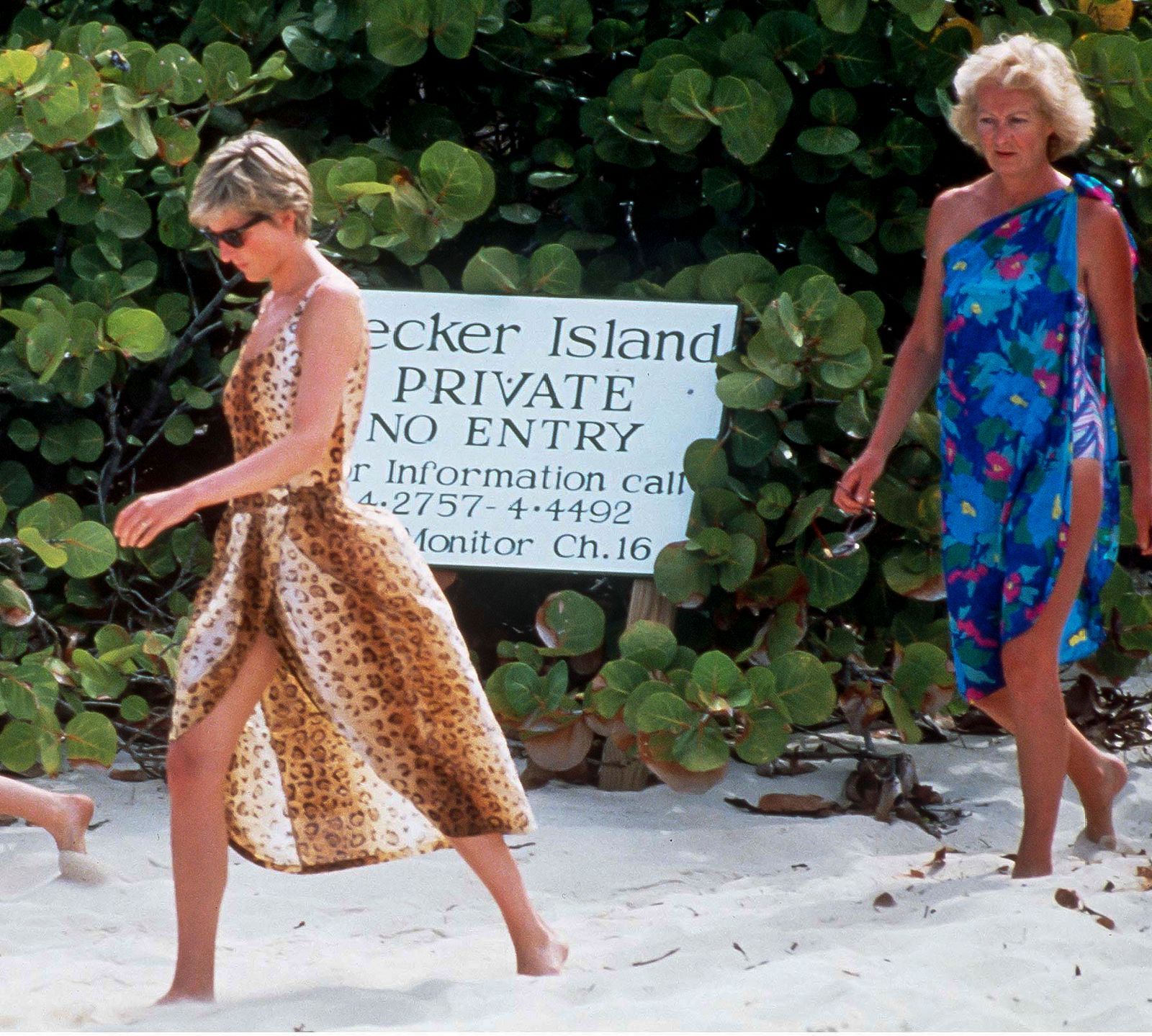 Lady Di y su madre en una isla paradisiaca