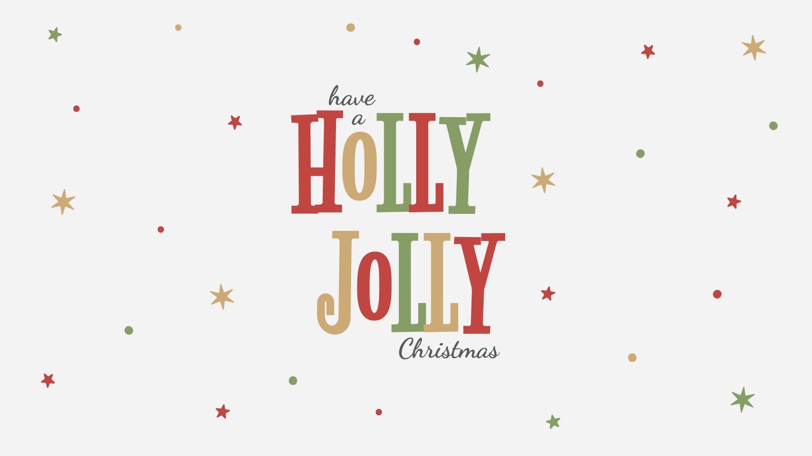 Holly Jolly presentation template 