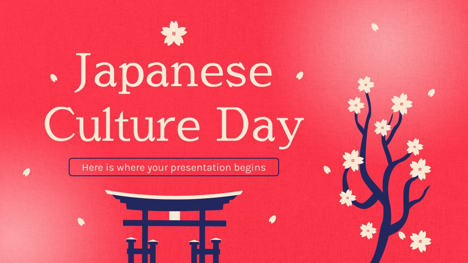 Japanese Culture Day presentation template 