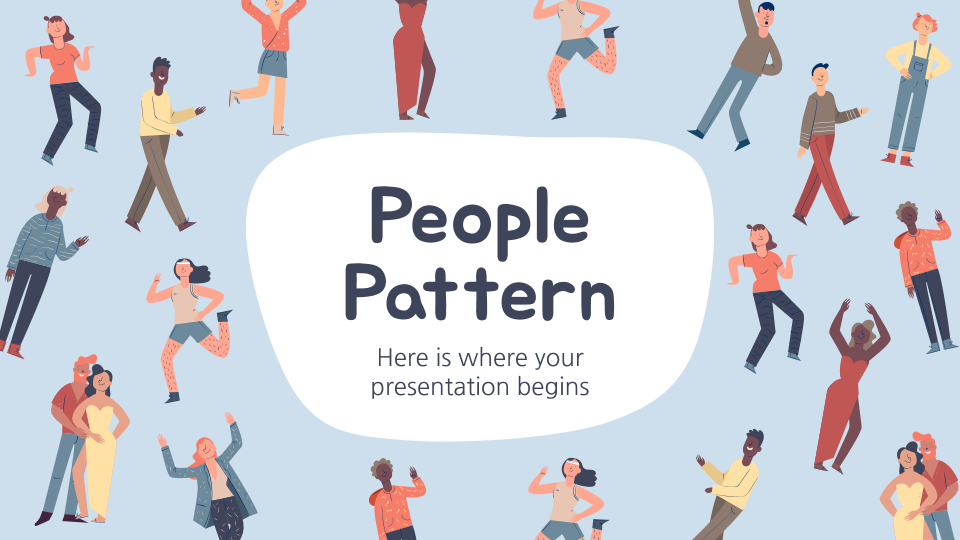 People Pattern presentation template 