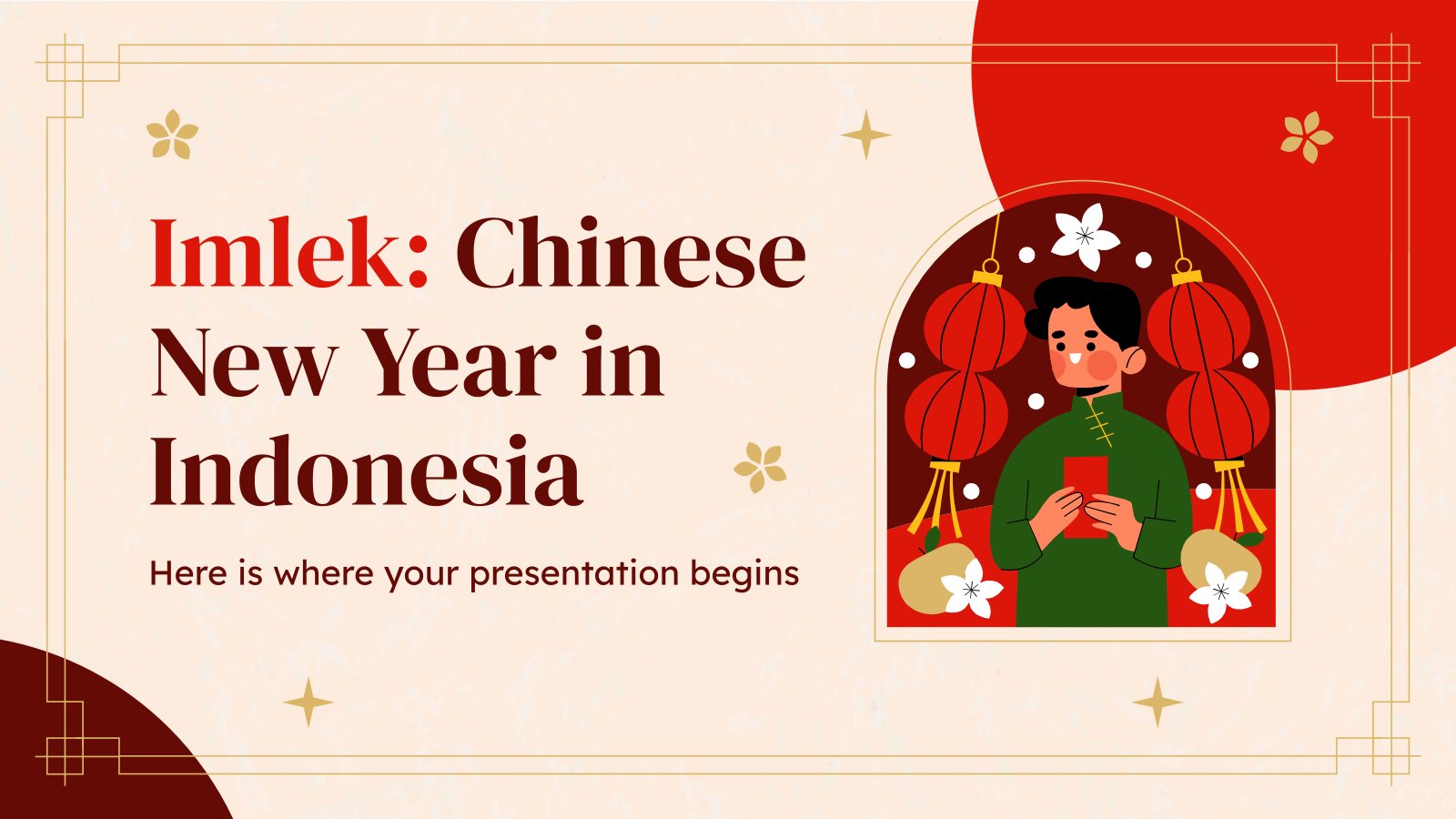 Imlek: Chinese New Year in Indonesia presentation template 