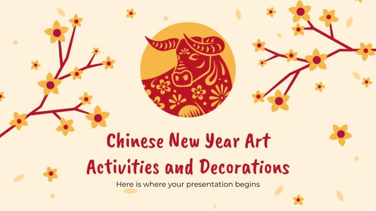 Chinese New Year Art Activities and Decorations presentation template 