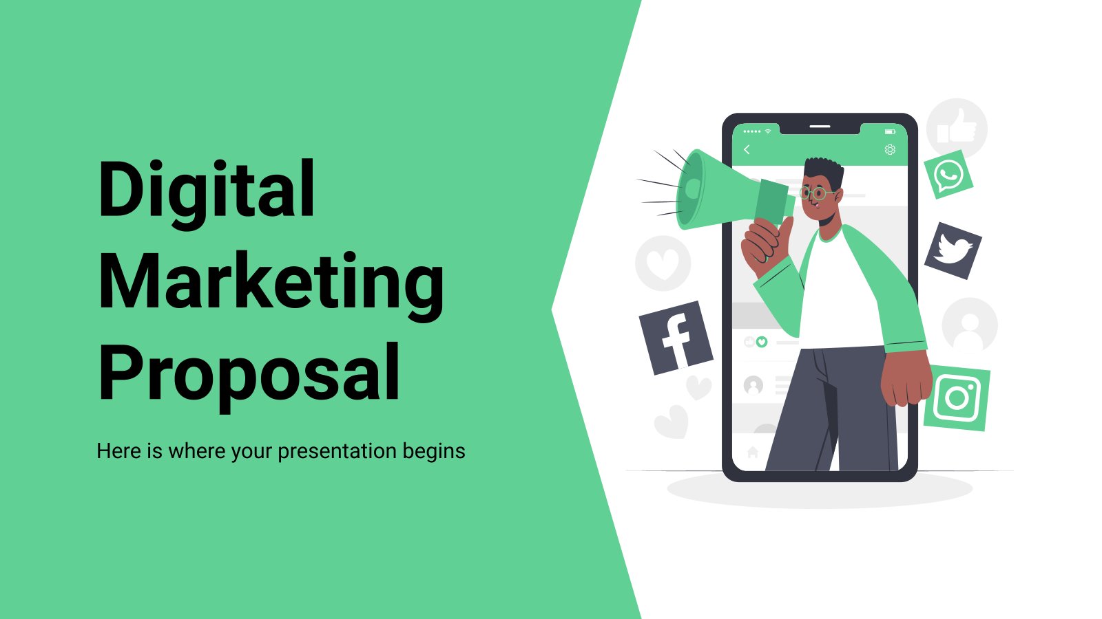 Digital Marketing Proposal presentation template 