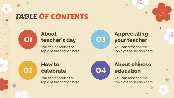 Teachers' Day in China presentation template 