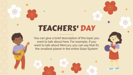 Teachers' Day in China presentation template 