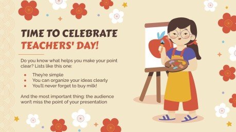 Teachers' Day in China presentation template 