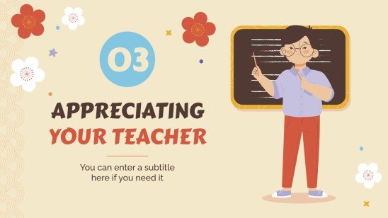 Teachers' Day in China presentation template 