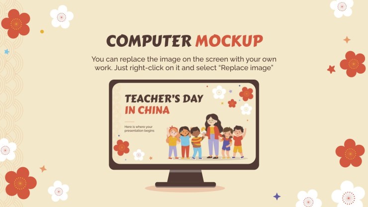 Teachers' Day in China presentation template 