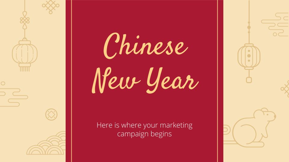 Chinese New Year Marketing Campaign presentation template 