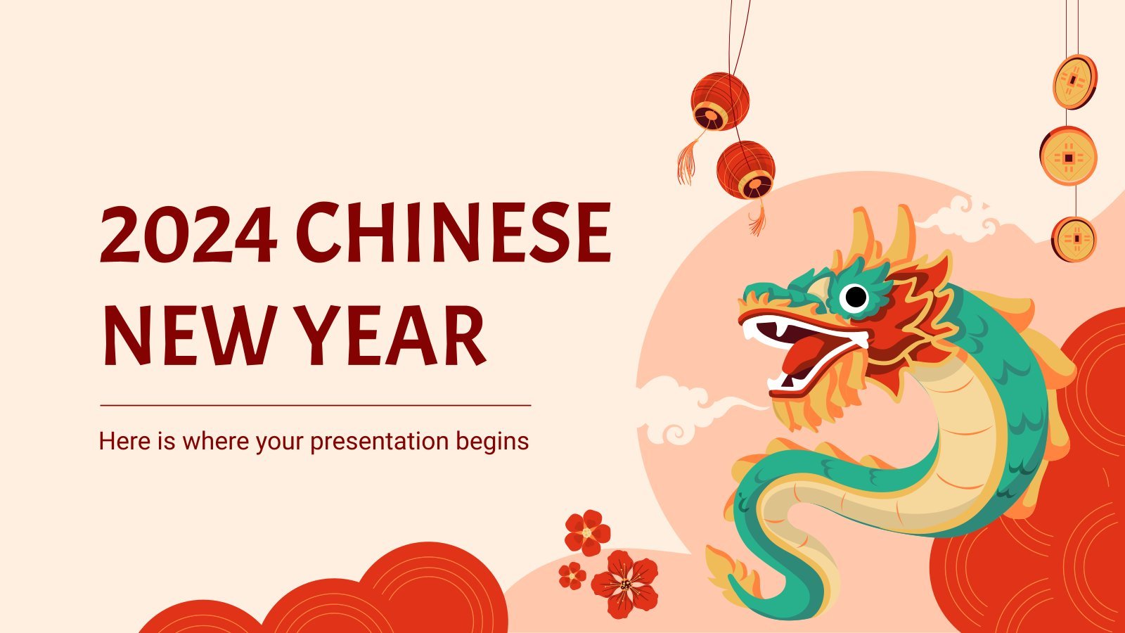 2024 Chinese New Year presentation template 