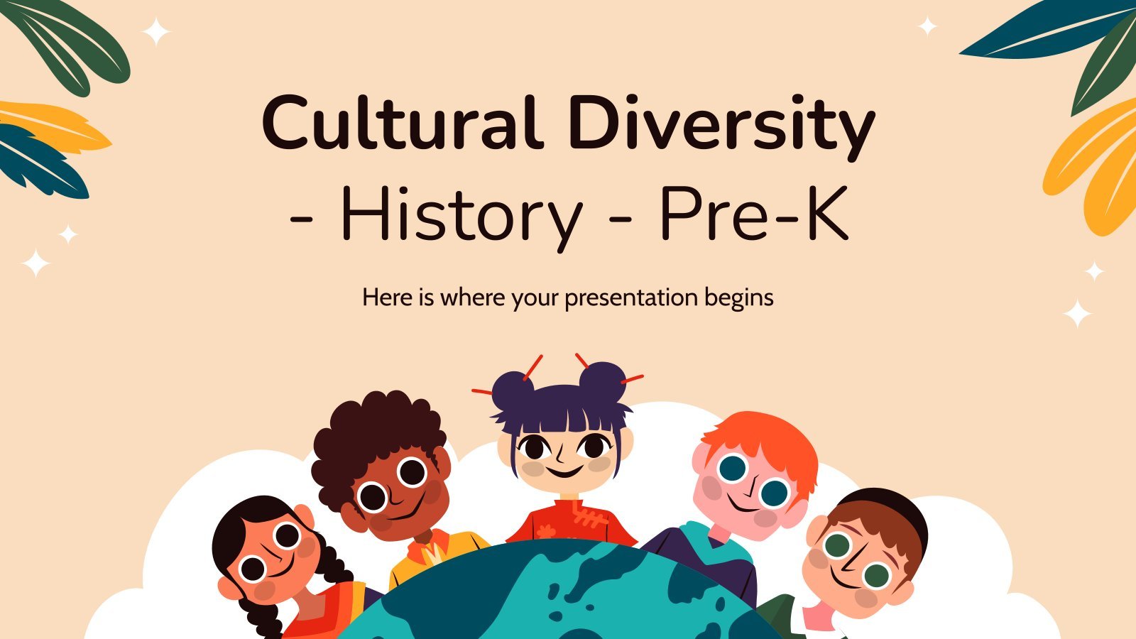 Cultural Diversity - History - Pre-K presentation template 