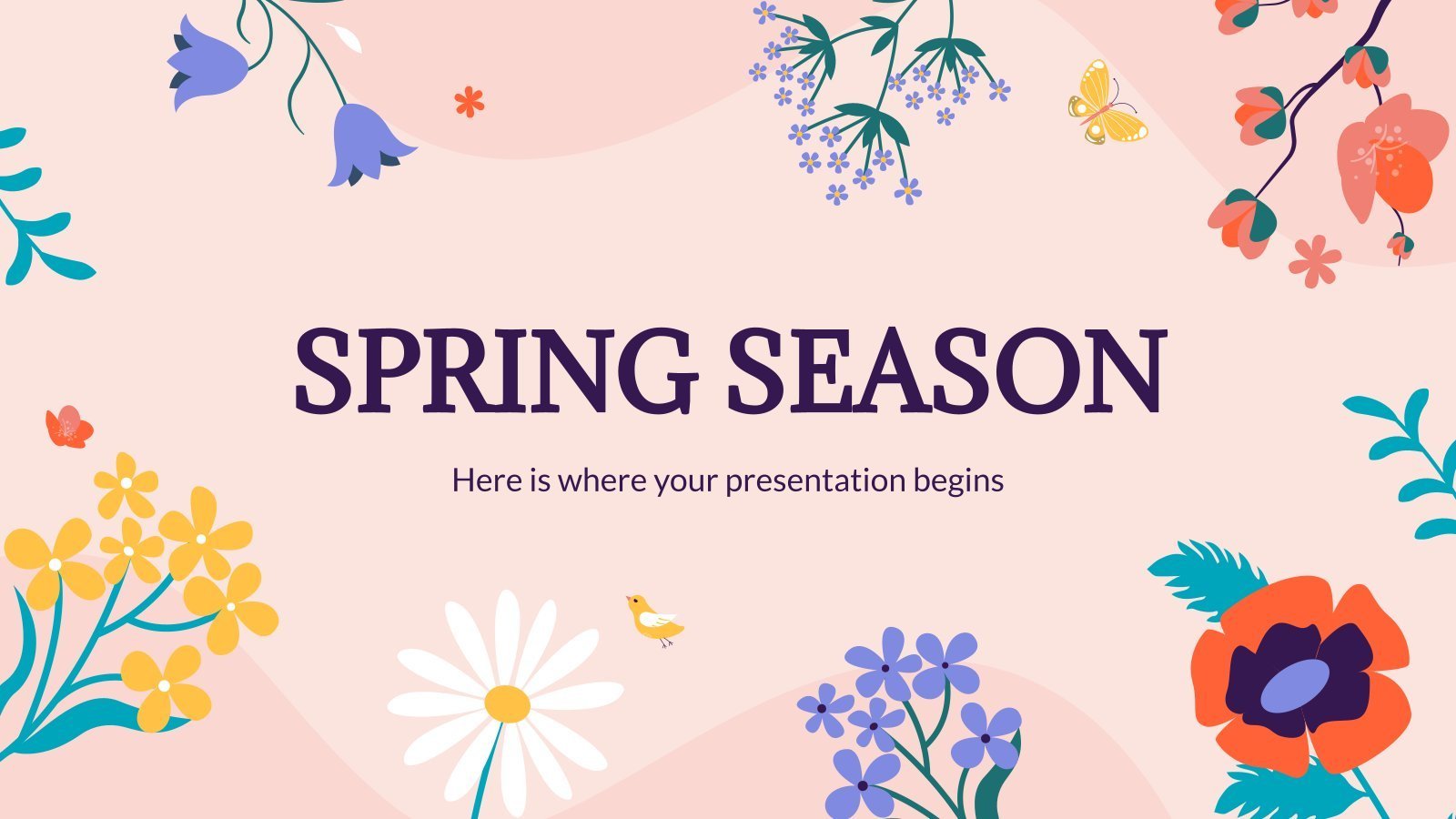 Spring Season presentation template 