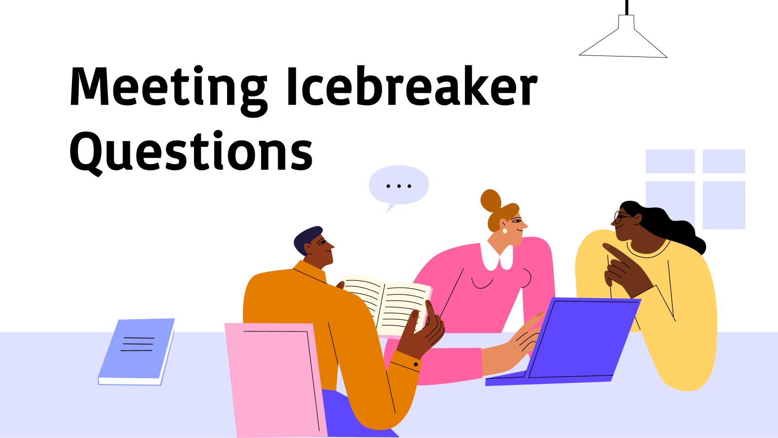 Meeting Icebreaker Questions presentation template 