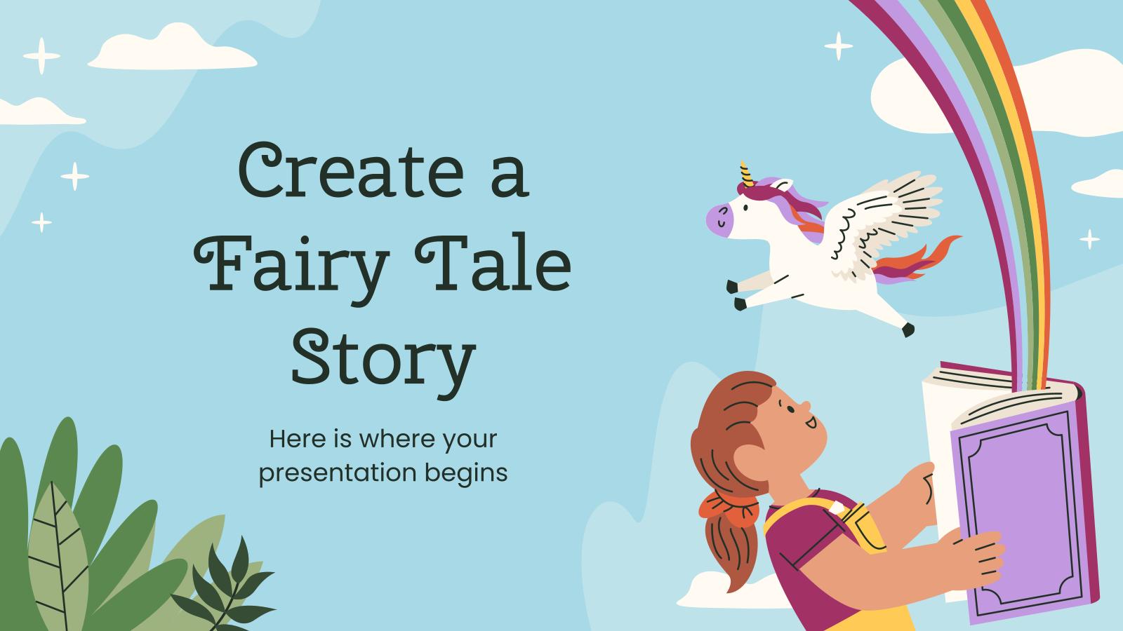 Create a Fairy Tale Story presentation template 