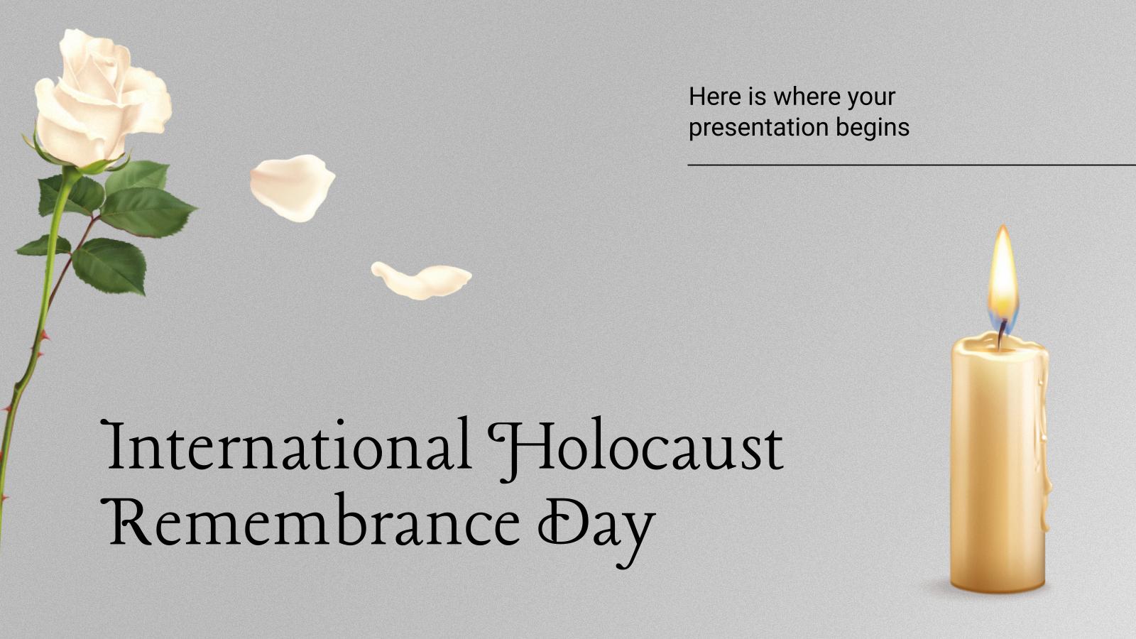 International Holocaust Remembrance Day presentation template 