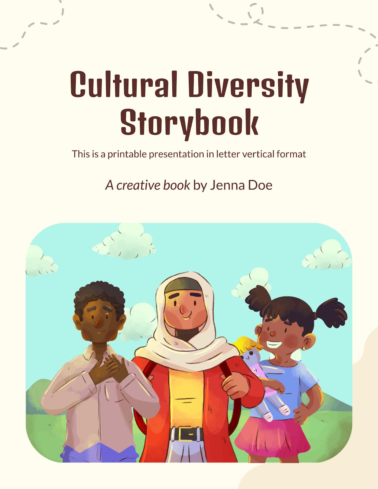 Cultural Diversity Storybook presentation template 