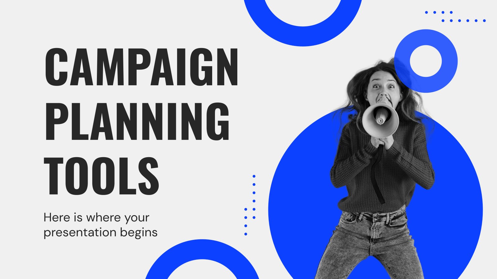 Campaign Planning Tools presentation template 