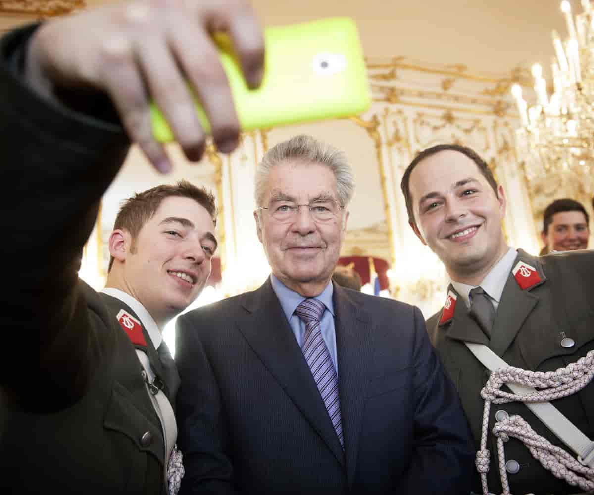 Heinz Fischer (i midten)