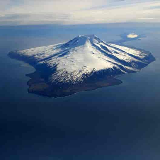 Flyfoto av Jan Mayen