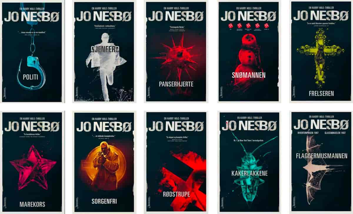 Foto av bokomslag, Jo Nesbø.