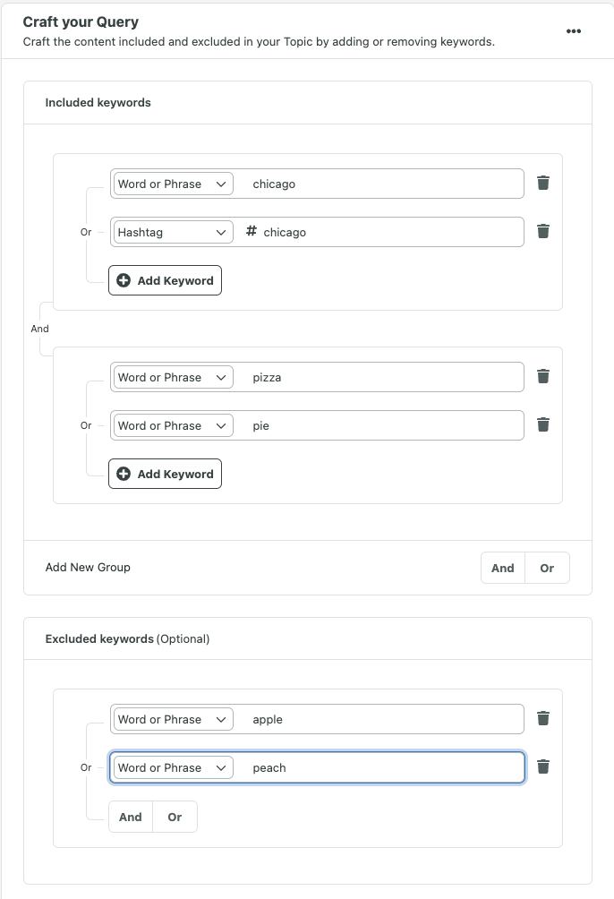 Crafting Sprout listening queries