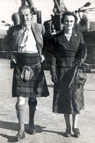 With the Duke of Argyll Leaving The Pier At Tobermory in 1956