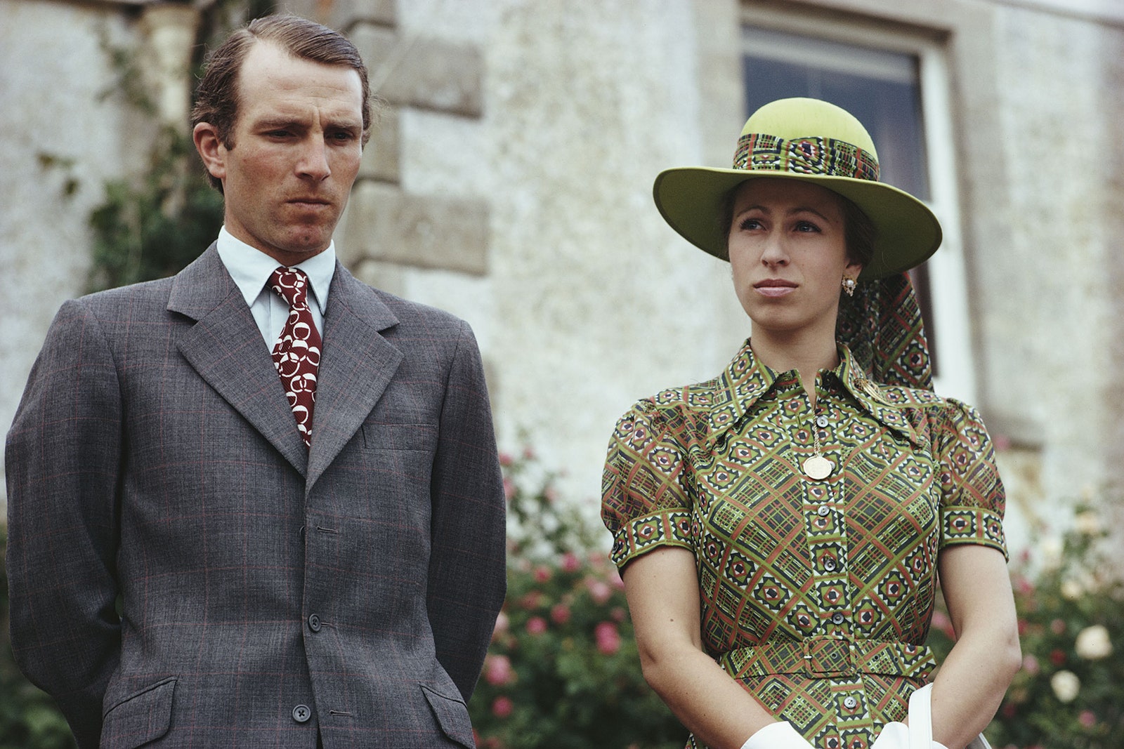 Captain Mark Phillips and Princess Anne 1975