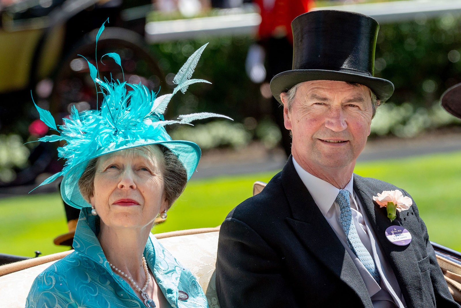 Princess Anne and Sir Timothy Laurence at Ascot