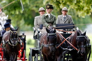 Taking part in The Champagne LaurentPerrier Meet of The British Driving Society at the Royal Windsor Horse Show in Home...