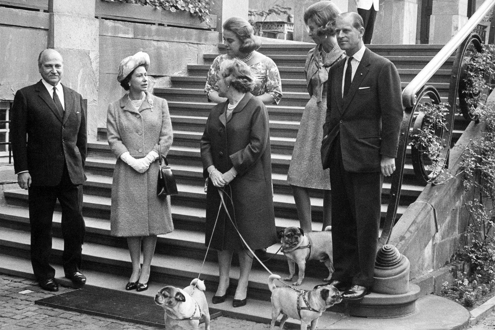 The Queen Princess Beatrix of Hohenlohe Langenburg Princess Margaret Princess Christina of Hesse and Prince Philip