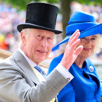 Who joined the King and Queen in the royal procession on the first day of Ascot?