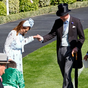 The perfect gentleman! Prince William showcases his close bond with Kate Middleton's parents as Carole and Michael join the royals at Ascot