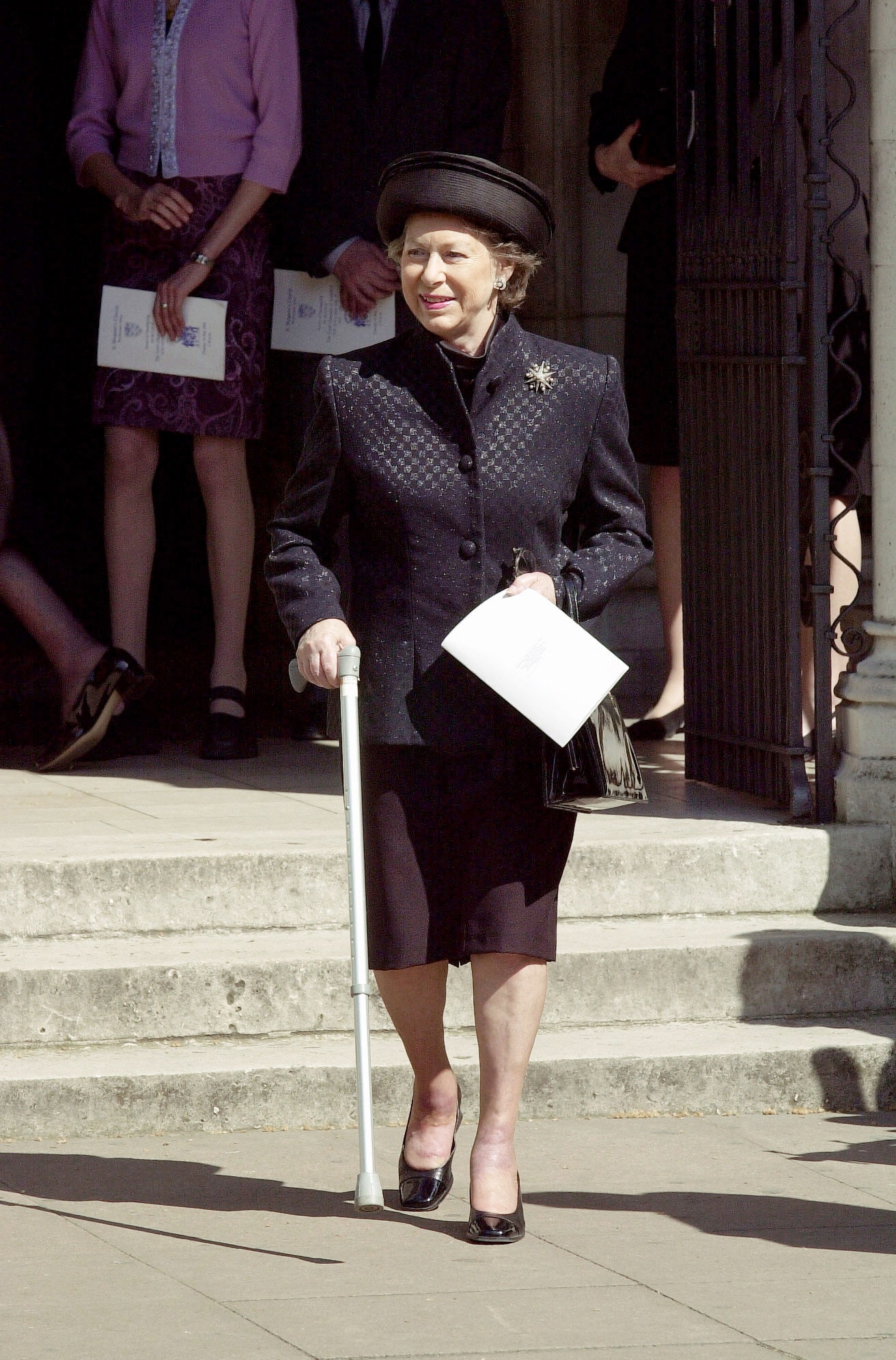 Image may contain Princess Margaret Countess of Snowdon Person Adult Clothing Hat Footwear High Heel and Shoe