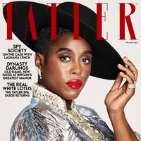 Image may contain: Lashana Lynch, Publication, Adult, Person, Magazine, Accessories, Jewelry, Ring, Cosmetics, and Lipstick