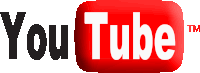 a red youtube logo with white letters