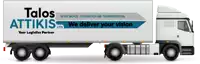 a white truck with the words " we deliver your vision " on the side