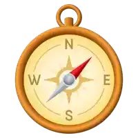 a compass with the letter n on it